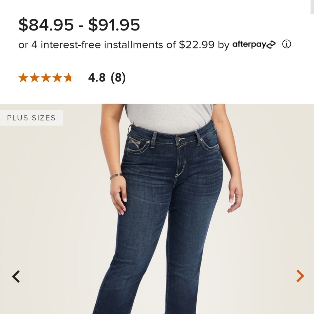 Ariat boot cut jeans